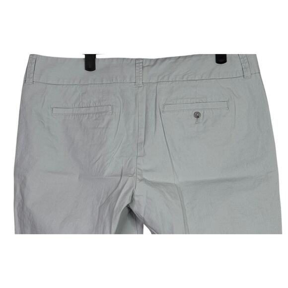 J. Crew 9" Frankie Stretch Chino Casual Mid Rise Shorts Pockets 12 Light Grey - Picture 5 of 15